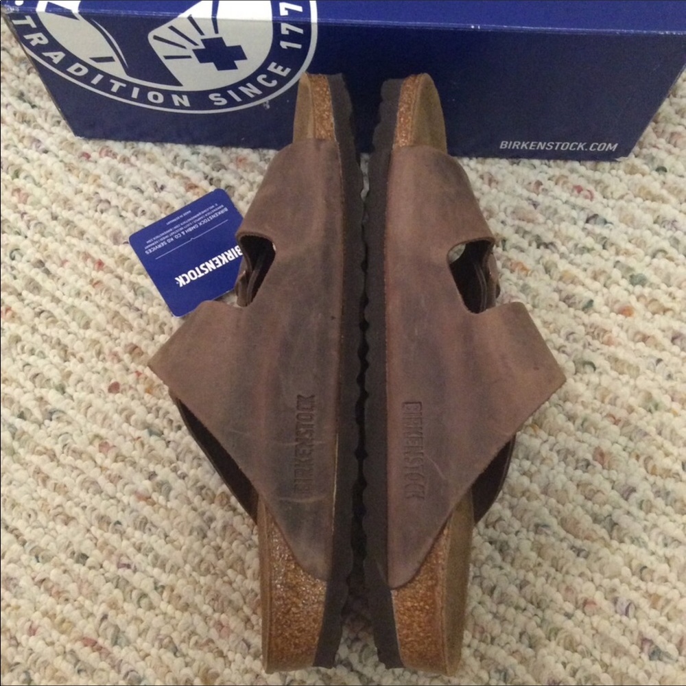 🆕 BIRKENSTOCK habana brown arizona leather sandal - Picture 7 of 8